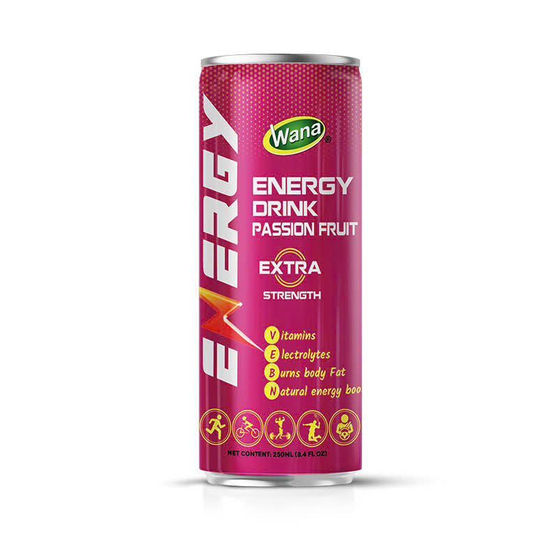 Energy Drink Flavored Passion Fruit 250ML