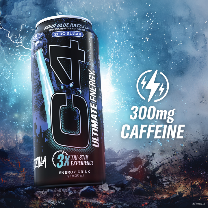C4 Ultimate Energy Carbonated x Godzilla – Energy drink